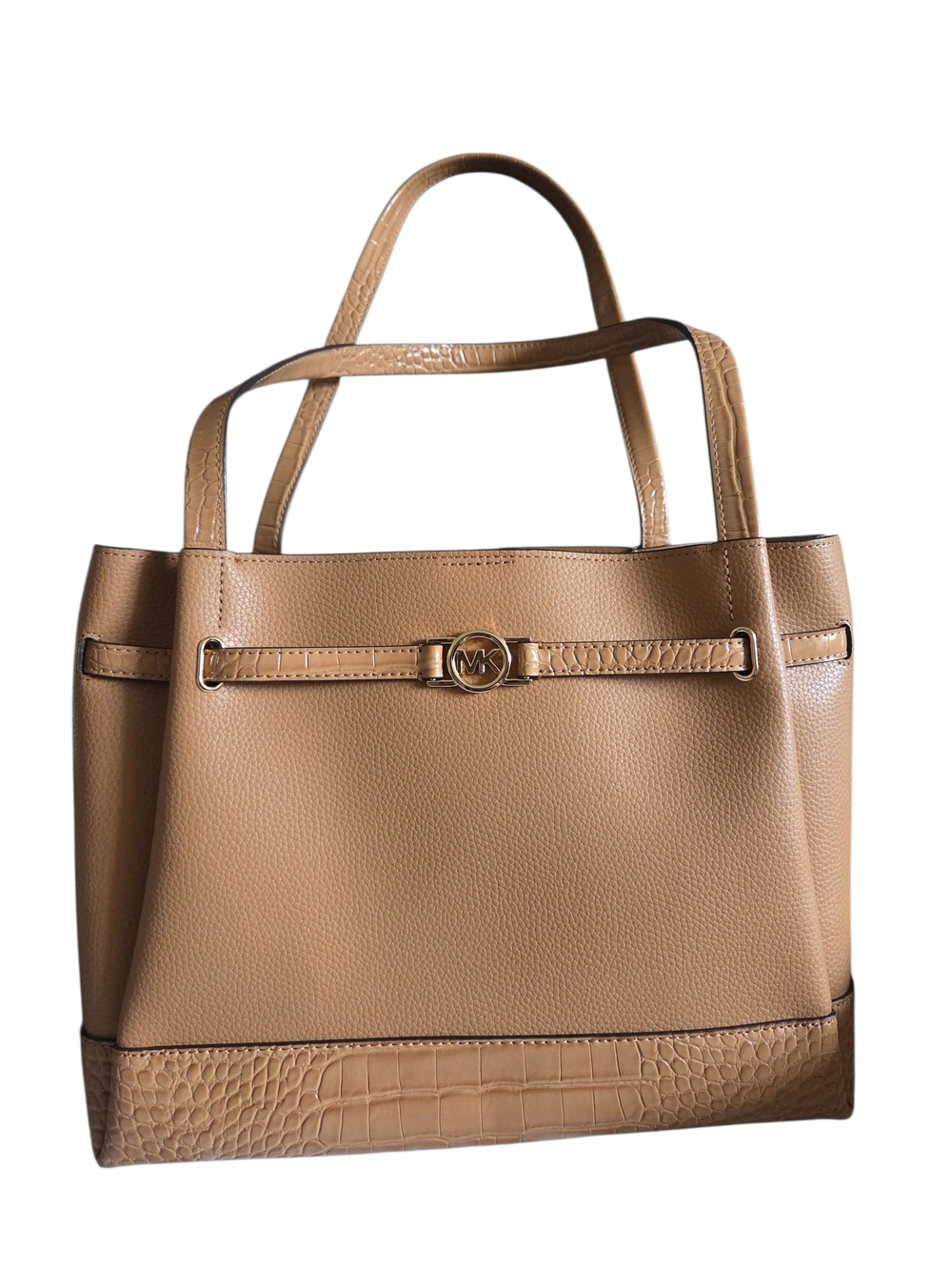 🏵🍦NEW $628 Michael Kors Reed Large Belted Tote Bag🏵 - Picture 3 of 8